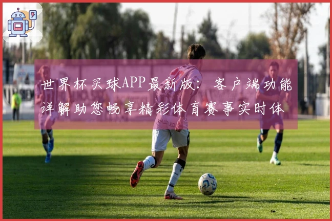 世界杯买球APP最新版：客户端功能详解助您畅享精彩体育赛事实时体验