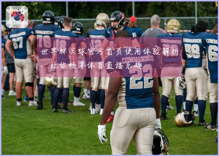 世界杯买球官方首页使用体验解析，让你畅享体育直播乐趣