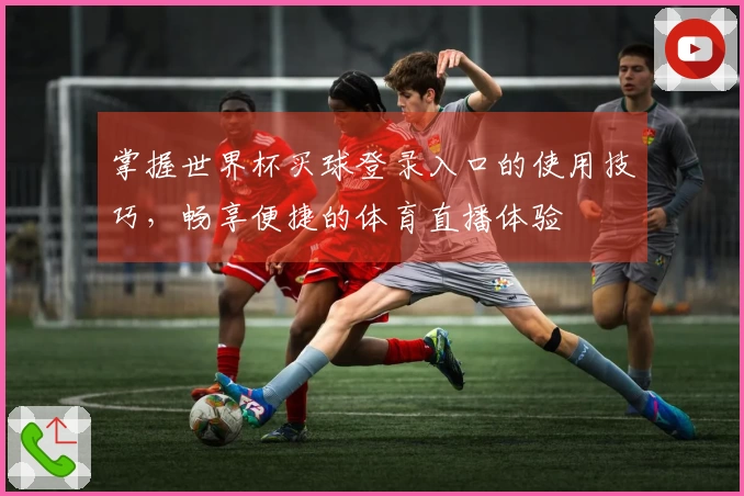 掌握世界杯买球登录入口的使用技巧，畅享便捷的体育直播体验