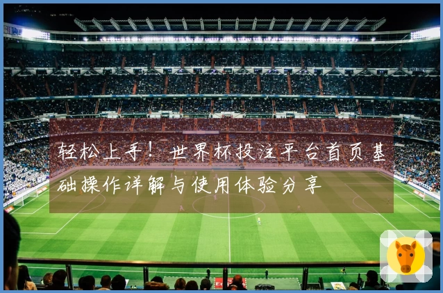 轻松上手！世界杯投注平台首页基础操作详解与使用体验分享